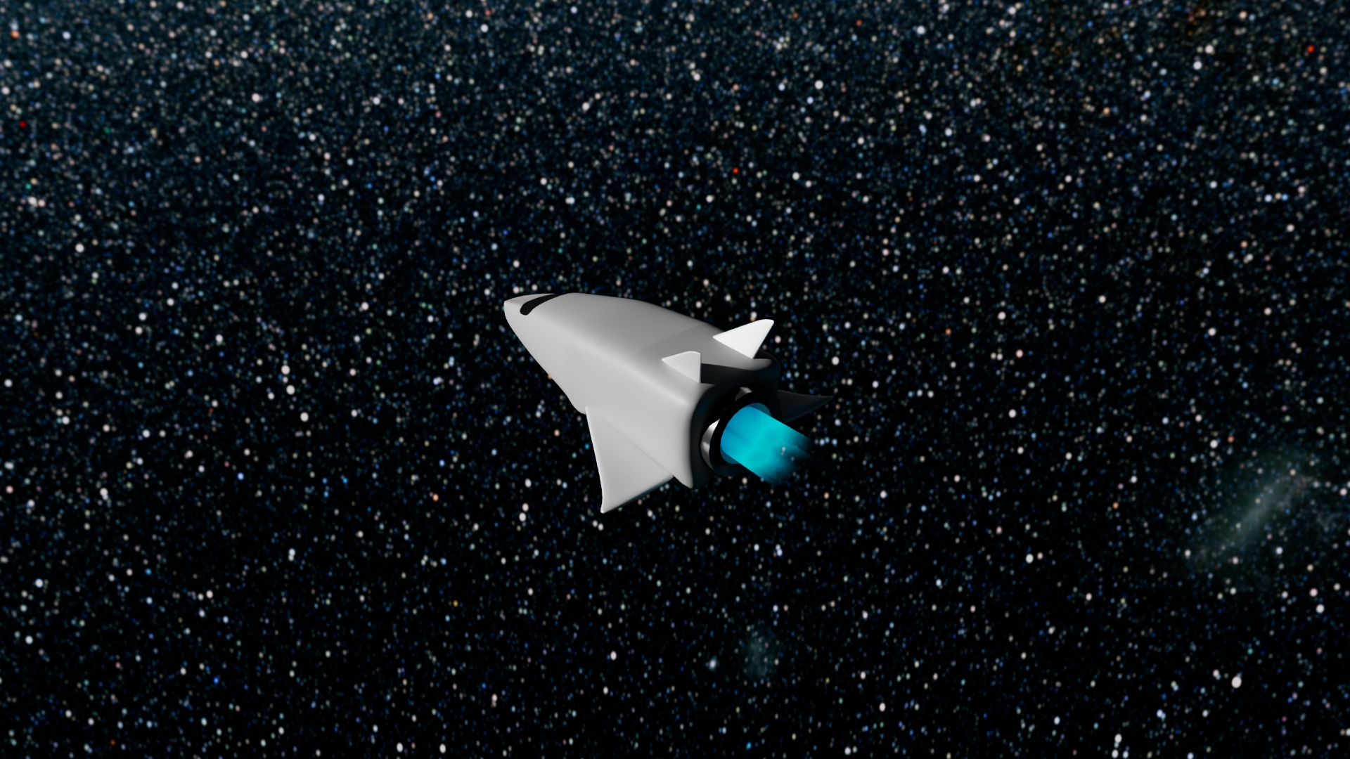 Flux Afterburn hero frame: starship cruising through atmosphere